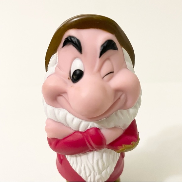 VTG Disney Snow White & Seven Dwarfs Grumpy 5" Rubber/Plastic Figure - Picture 12 of 14